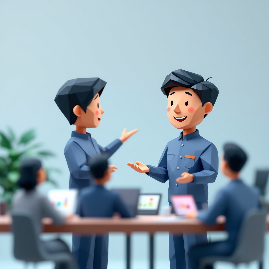 研究職（企業R&D／学術研究者）のキャラクターイラスト